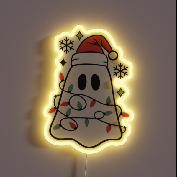 Christmas Ghost RGB Neon Sign
