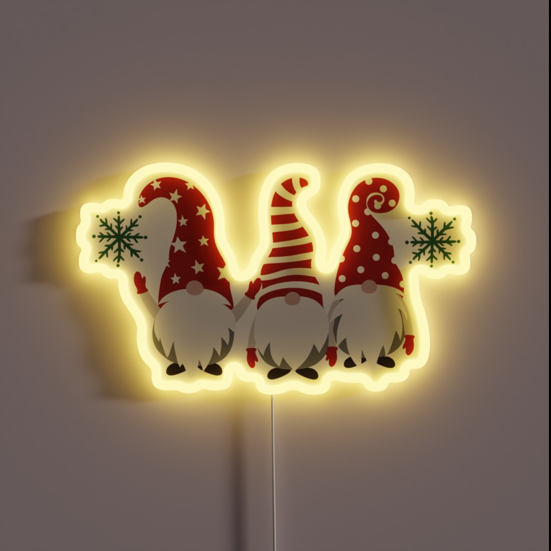 Christmas Gnomes RGB Neon Sign Christmas Gnomes RGB Neon Sign