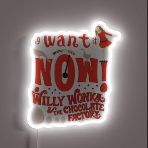 Christmas Movie Quote I Want It Now RGB Neon Sign