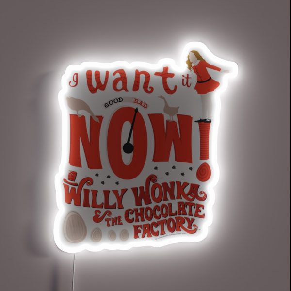 Christmas Movie Quote I Want It Now RGB Neon Sign