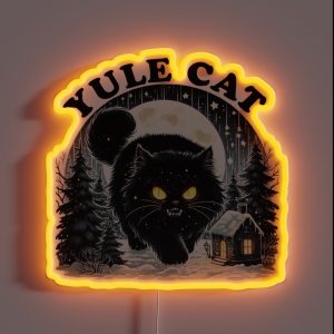 Christmas Yule Cat RGB Neon Sign Christmas Yule Cat RGB Neon Sign