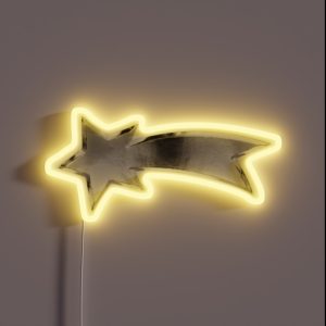 Chrome Comet RGB Neon Sign
