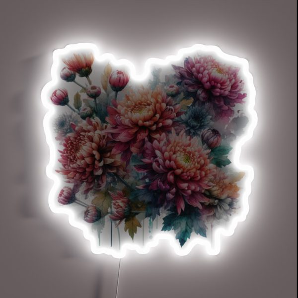 Chrysanthemum RGB Neon Sign