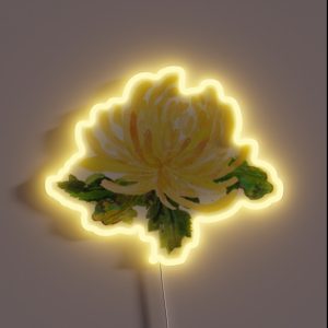 Chrysanthemum The November Flower RGB Neon Sign Chrysanthemum The November Flower RGB Neon Sign