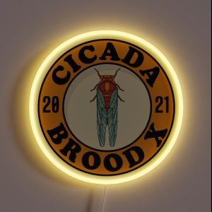 Cicada Brood X 2021 Cicada Hatch RGB Neon Sign
