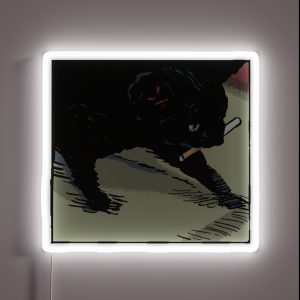 CIGARETTE CAT RGB Neon Sign