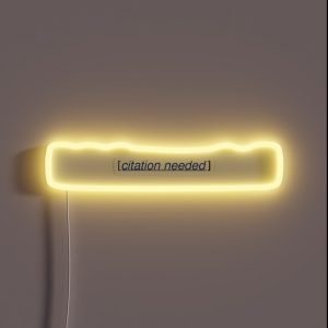Citation Needed RGB Neon Sign Citation Needed RGB Neon Sign