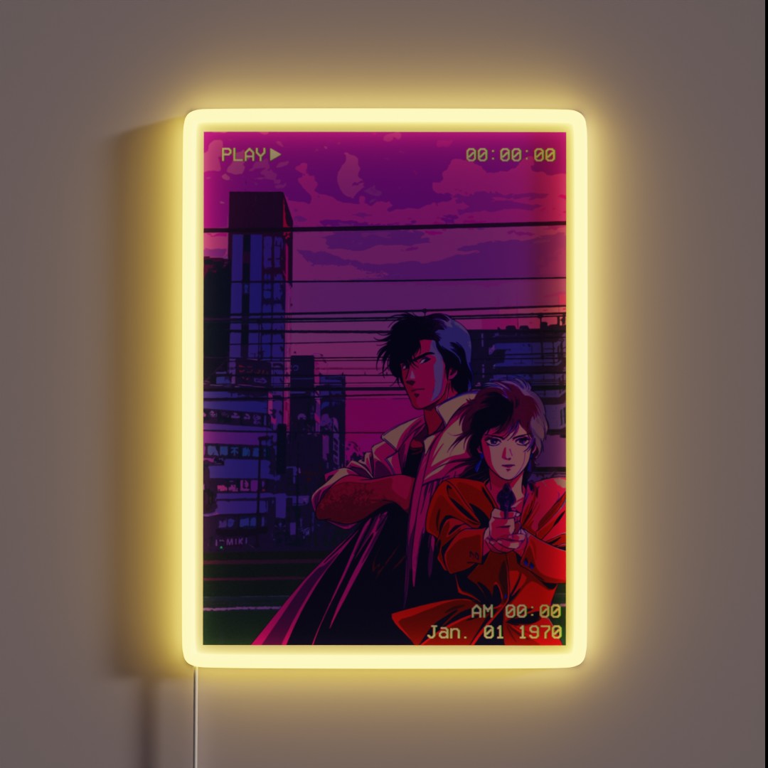 City Hunter Nicky Larson In Tokyo RGB Neon Sign City Hunter Nicky Larson In Tokyo RGB Neon Sign