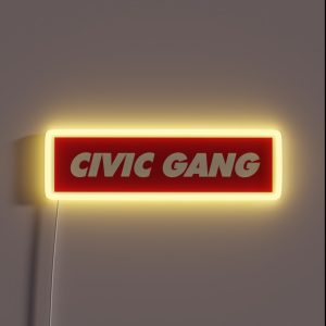 Civic Gang RGB Neon Sign