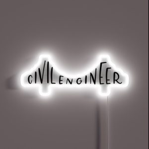 Civil Engineer Bridge RGB Neon Sign