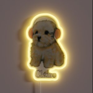 Clairo Dog RGB Neon Sign