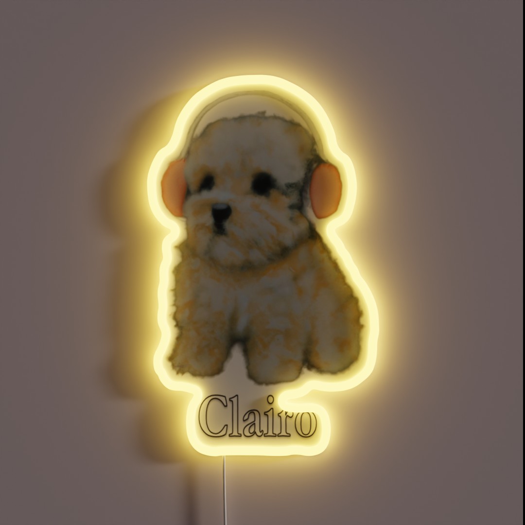 Clairo Dog RGB Neon Sign Clairo Dog RGB Neon Sign