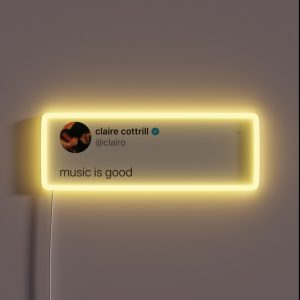 Clairo Tweet RGB Neon Sign