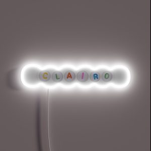 Clario Letter Bead Style RGB Neon Sign Clario Letter Bead Style RGB Neon Sign