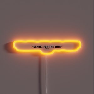 Clark For The Win 1 2 23 Caitlin Clark Announcer Call RGB Neon Sign