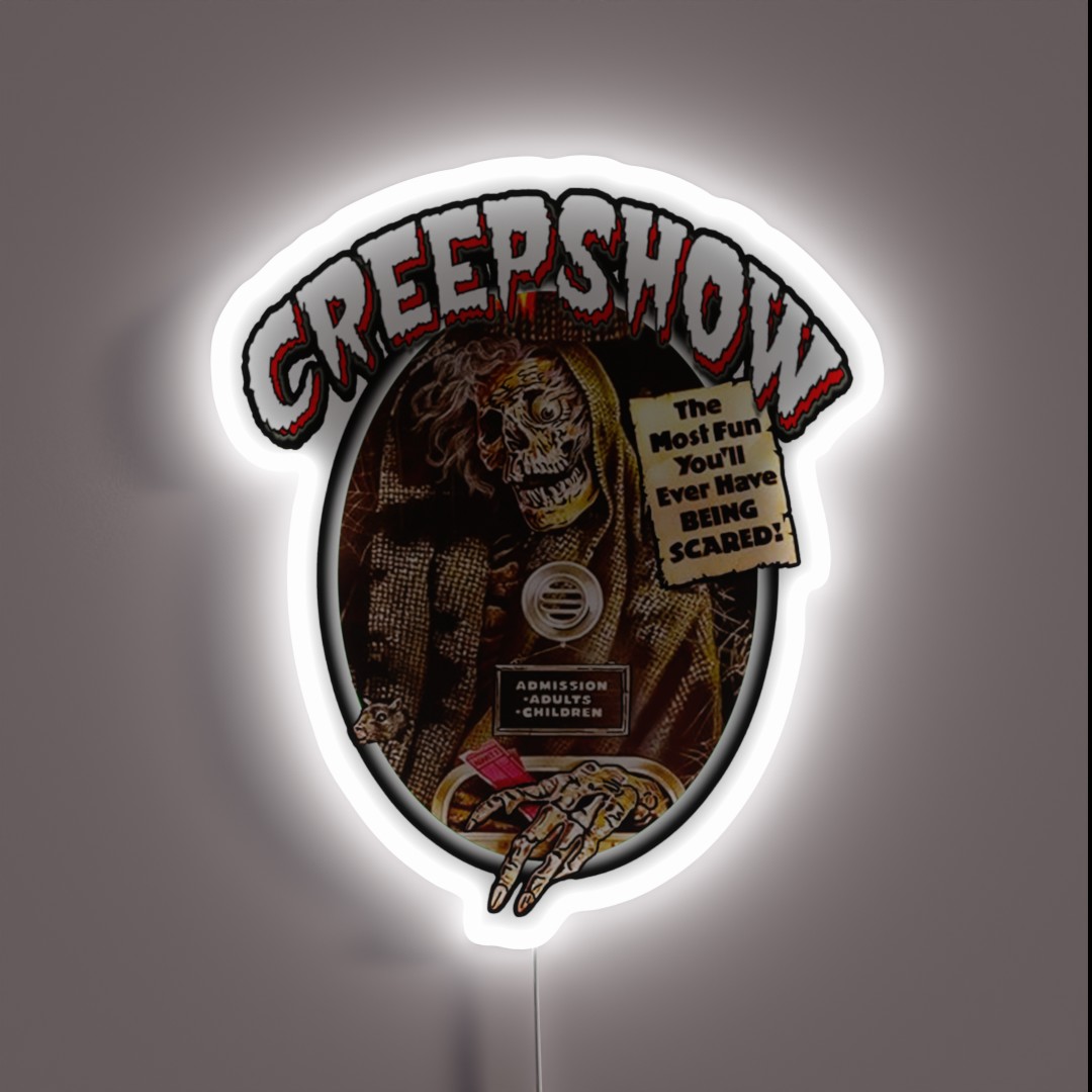 Classic 80s Horror Cartoons Creepshow RGB Neon Sign Classic 80s Horror Cartoons Creepshow RGB Neon Sign