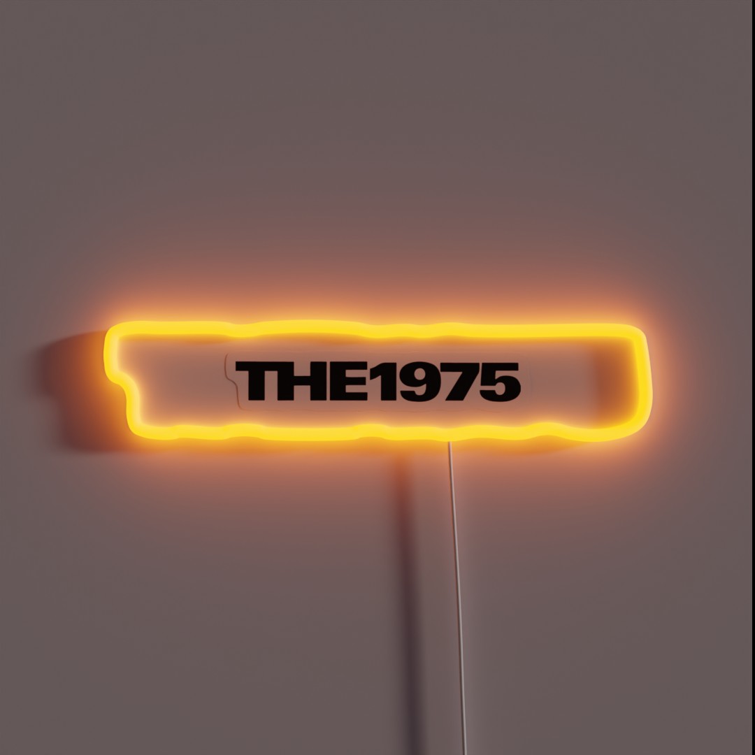 Classic Black Logo The1975 Vintage 001 RGB Neon Sign Classic Black Logo The1975 Vintage 001 RGB Neon Sign