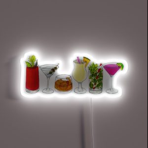 Classic Cocktail Collection RGB Neon Sign