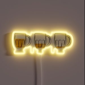 Classic Czech Beer Pours RGB Neon Sign