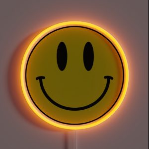 Classic Smile Retro 80S Acid House Emoticon RGB Neon Sign