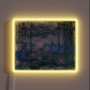 Claude Monet Water Lilies RGB Neon Sign