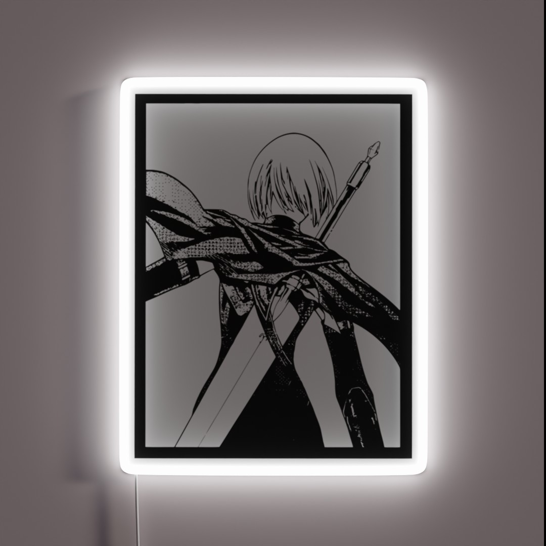 Claymore Clare Japanese Manga Graphic Gift Fan RGB Neon Sign Claymore Clare Japanese Manga Graphic Gift Fan RGB Neon Sign