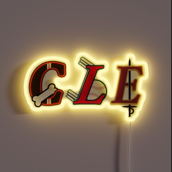 Cleveland City RGB Neon Sign