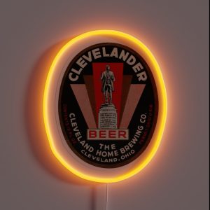 Clevelander Beer Cleveland Home Brewing Co Cleveland Ohio RGB Neon Sign