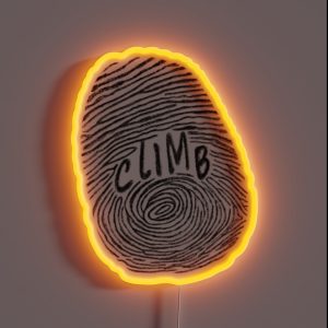 Climb Thumbprint RGB Neon Sign Climb Thumbprint RGB Neon Sign
