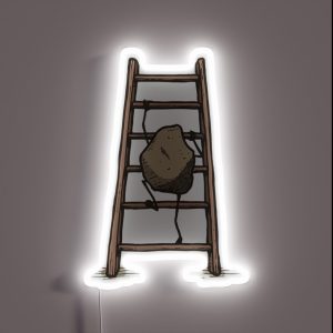 Climbing Definition A Rock Climb On Ladder Rock Climber RGB Neon Sign