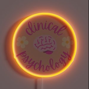 Clinical Psychology Brain And Flowers RGB Neon Sign Clinical Psychology Brain And Flowers RGB Neon Sign