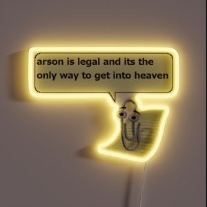 Clippy RGB Neon Sign Clippy RGB Neon Sign