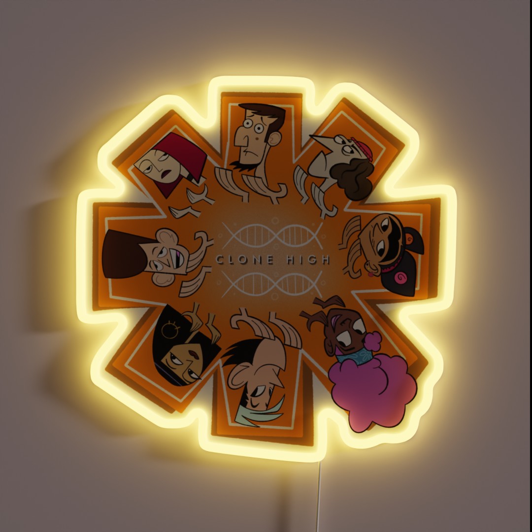 Clone High Sincerity Circle RGB Neon Sign Clone High Sincerity Circle RGB Neon Sign