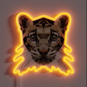 Clouded Leopard RGB Neon Sign