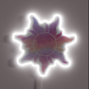 Cloudy Flower RGB Neon Sign