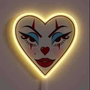 Clown Heart RGB Neon Sign