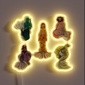 Clown Mermaids Pack RGB Neon Sign