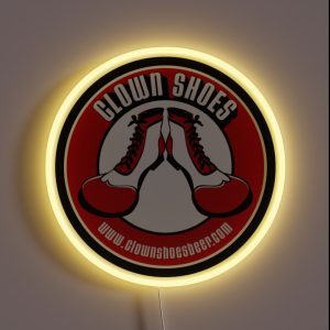 Clown Shoes Brewery Logo RGB Neon Sign