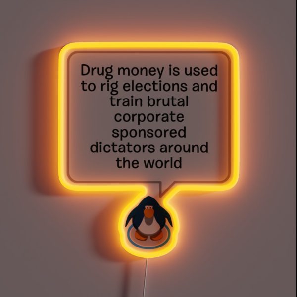 Club Penguin System Of A Down Prison Song RGB Neon Sign