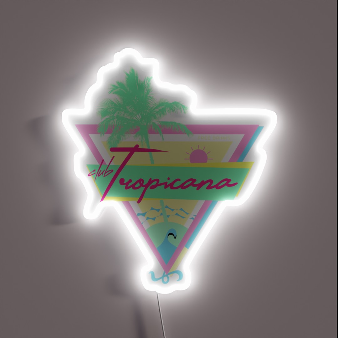 Club Tropicana RGB Neon Sign Club Tropicana RGB Neon Sign
