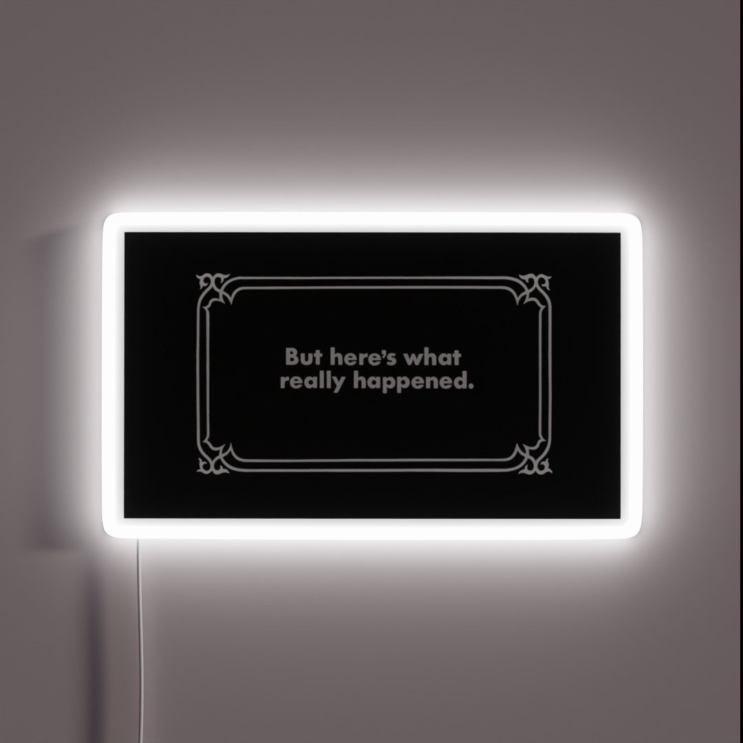 Clue Alternate Ending No 4 RGB Neon Sign Clue Alternate Ending No 4 RGB Neon Sign