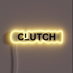 CLUTCH Black Lettering RGB Neon Sign CLUTCH Black Lettering RGB Neon Sign