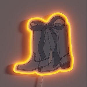Coastal Bow Coquette Cowgirl RGB Neon Sign