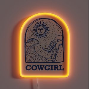 Coastal Cowgirl RGB Neon Sign