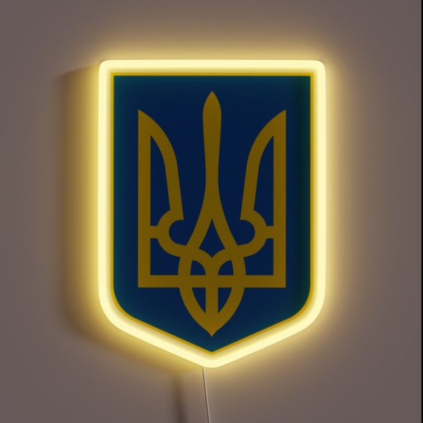 Coat Of Arms Of Ukraine RGB Neon Sign