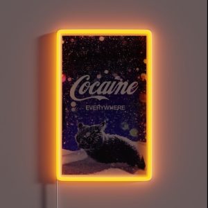 Cocaine Cat RGB Neon Sign Cocaine Cat RGB Neon Sign