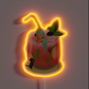 Cocktail Mermaid RGB Neon Sign