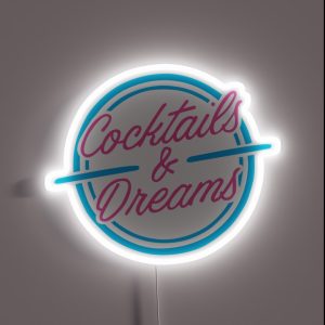 Cocktails And Dreams RGB Neon Sign