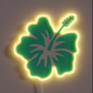 Coconut Girl Blue Hibiscus RGB Neon Sign Coconut Girl Blue Hibiscus RGB Neon Sign