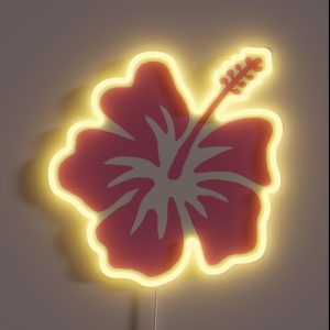 Coconut Girl Pink Hibiscus RGB Neon Sign Coconut Girl Pink Hibiscus RGB Neon Sign